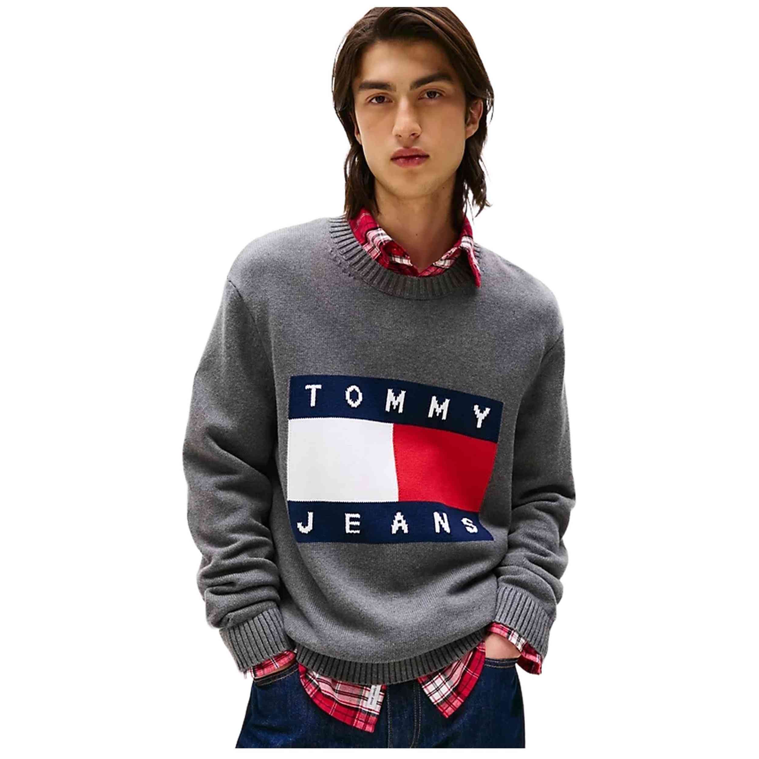 Sudadera Tommy Hilfiger modelo DM0DM22105PU2 para Hombre en color Gris