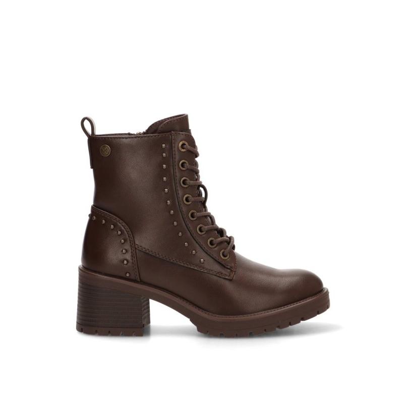 Botin Xti - Mujer - Tacón Medio - Modelo 146083 - Color Marron