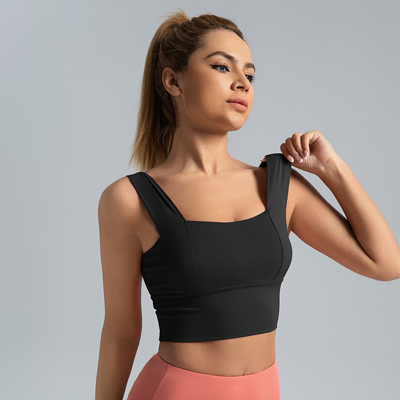 TK Tirantes anchos, sujetador deportivo antigolpes y antiflacidez, sujetador deportivo push-up para correr y fitness