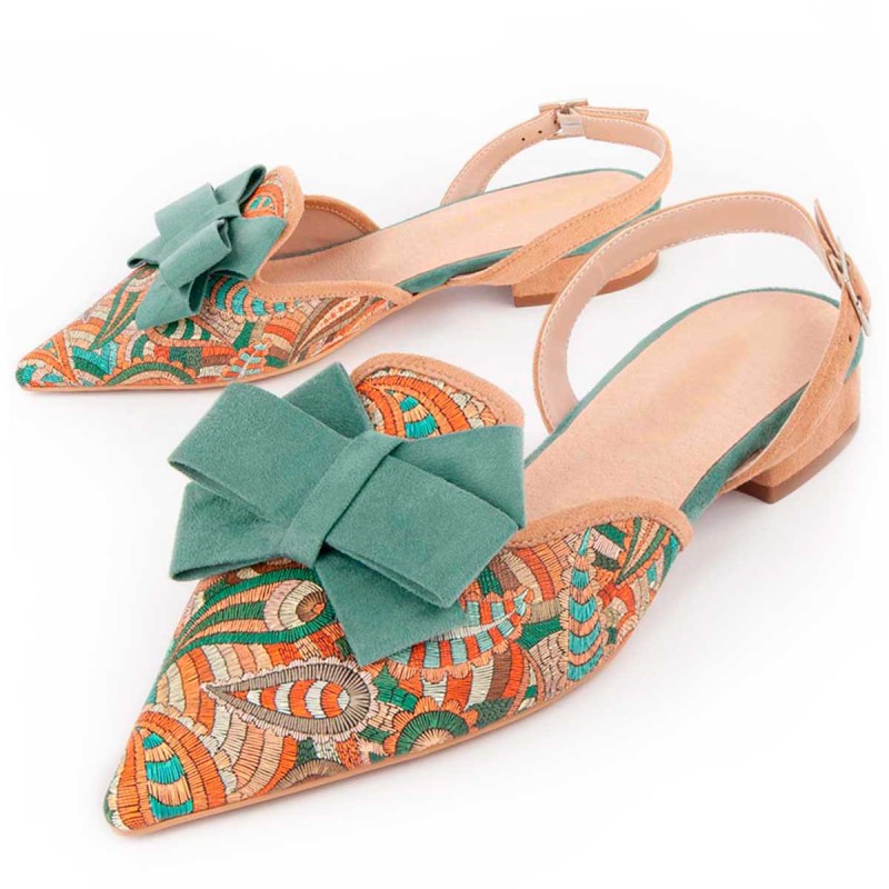 Sandalia De Cuña Parbailarina Casual Para Mujer. Montevita Baleri7 102995
