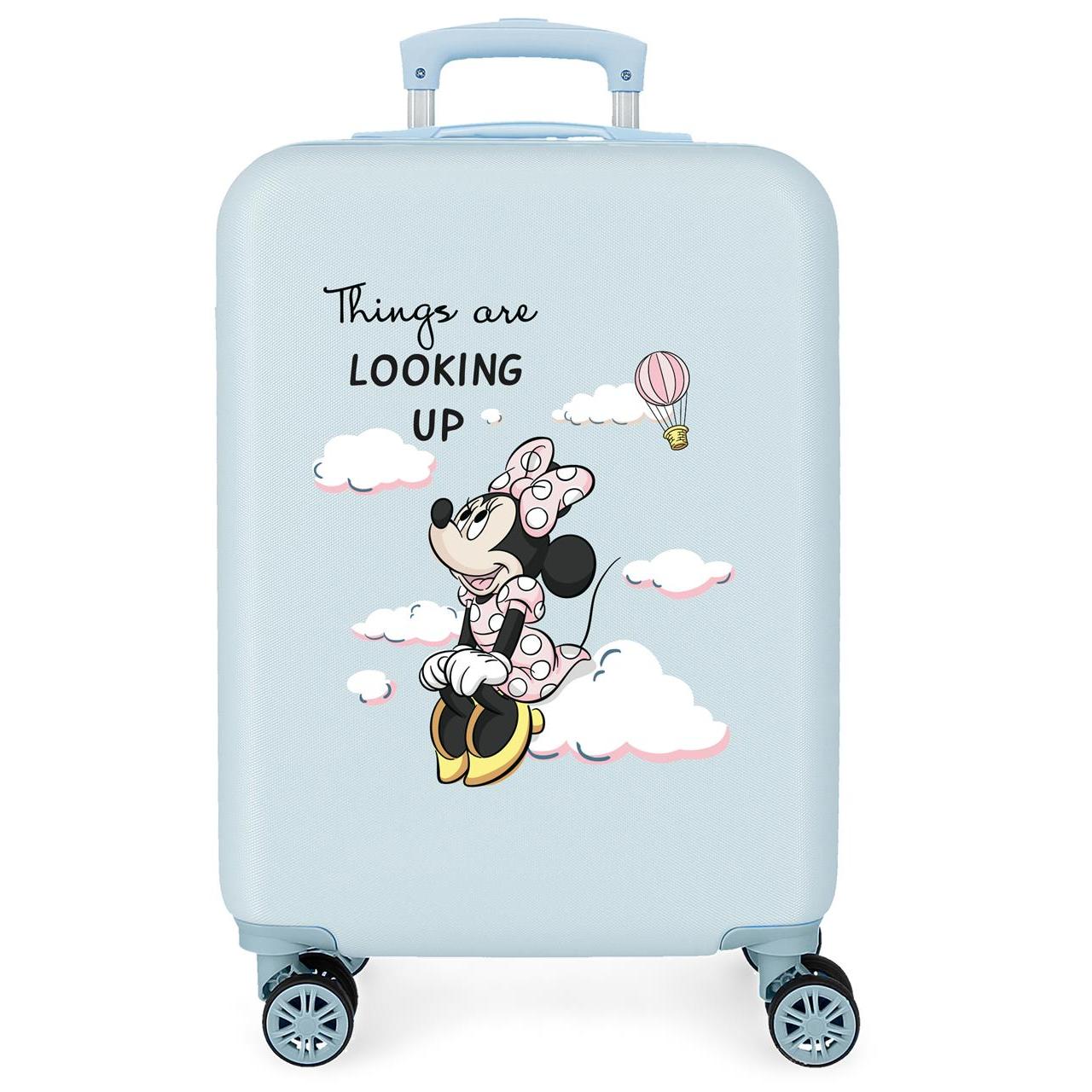 Maleta de cabina Minnie cute & fun azul claro 33x50x20 cm