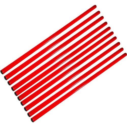 Cannon Set de 10x Picas de Entrenamiento 120 cm, Color Amarillo o Rojo, Practicar Deporte Futbol Rugby Futbol Americano Deportivo