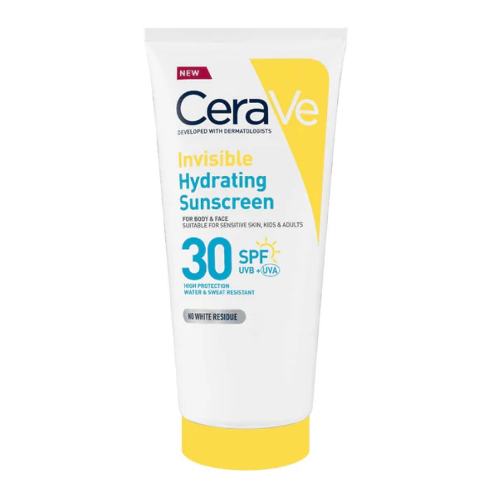Cerave Protector Solar Rostro y Cuerpo - Loción Solar Hydra Sunscreen SPF30 - Muy alta protección para todo tipo de pieles