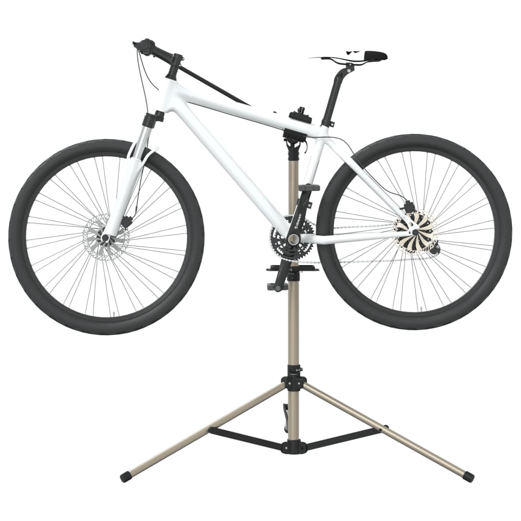 vidaXL Soporte reparación de bicicletas plegable aluminio 120-165 cm