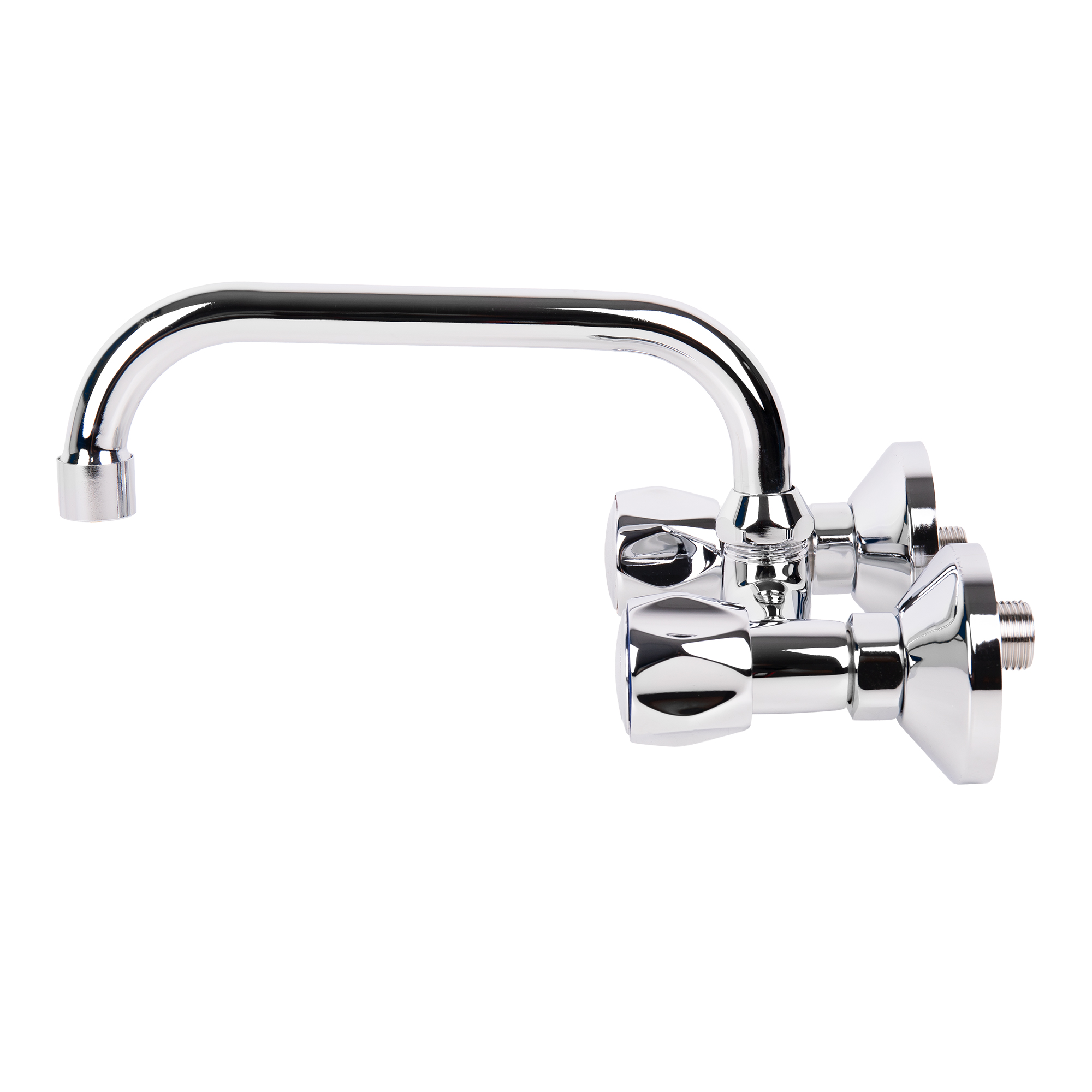 Cofan Grifo Mezclador de Cocina Lavadero para Pared Cromo con Caño Giratorio 11 cm