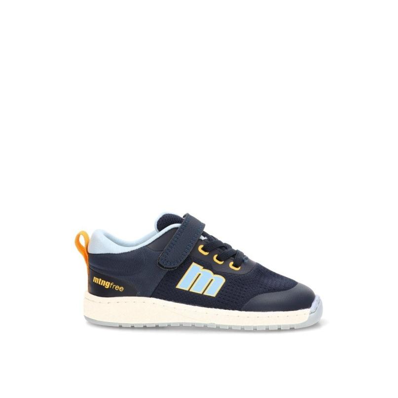 Zapatillas Respetuoso/barefoot Mustang Kids - Niño - Suela Plana - Modelo 49019 - Color Marino