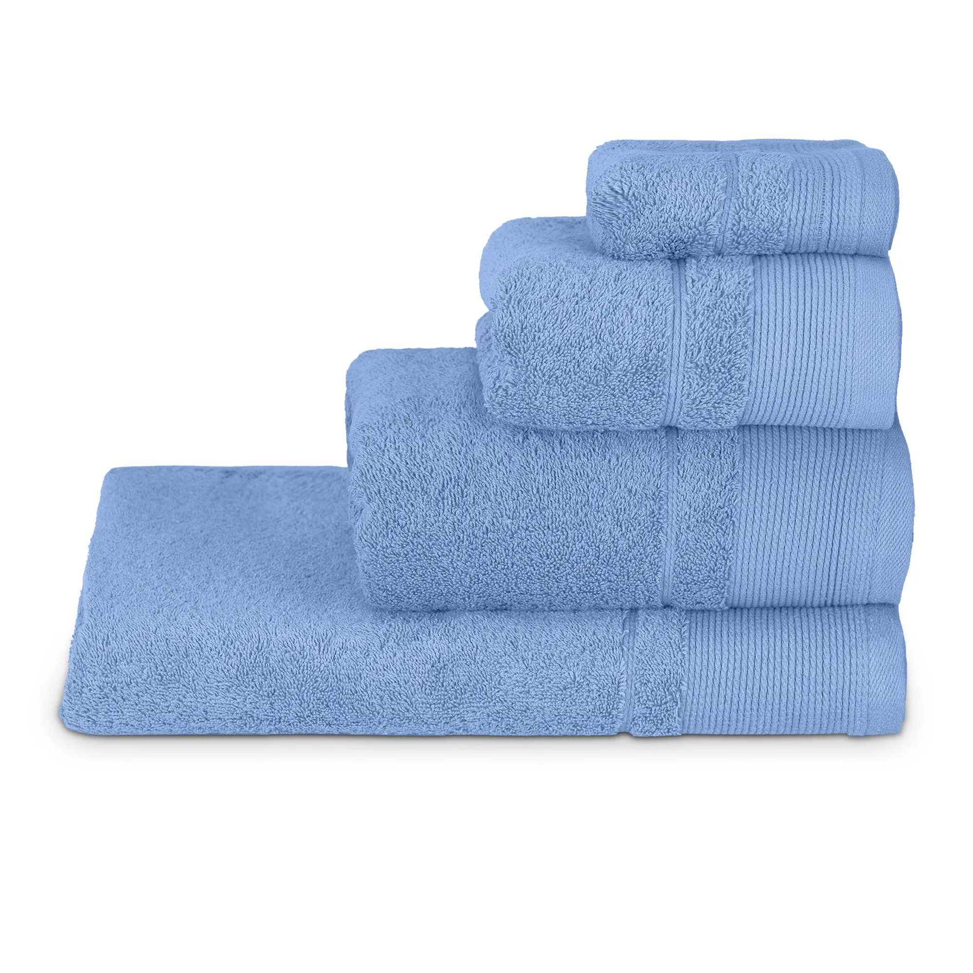 juego de toallas azul 100%algodon 500gsm-,Color Liso,Suave, Absorbente