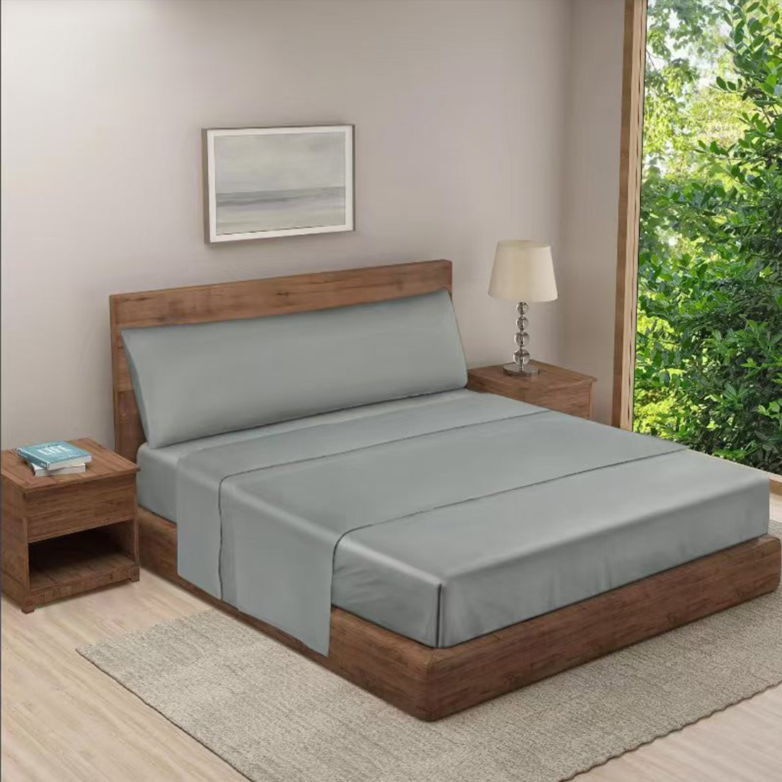 HOMESOL® juego de sábana verano - 85G/poliester 100%/impresion nano no pierde color /extrasuave