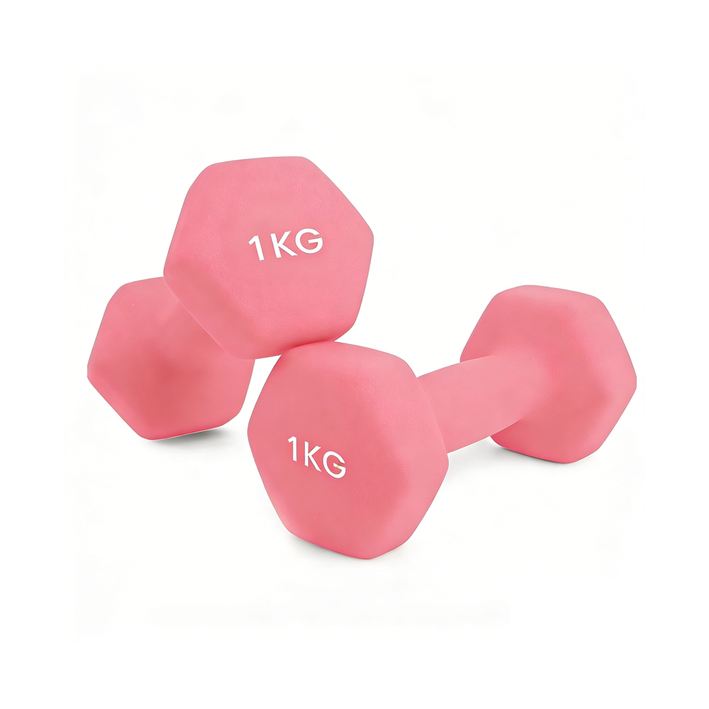 Pesas y Mancuernas Antideslizantes de 1KG/1.5KG/2KG/3KG (2 unidades) - Suaves al Tacto para Hombres y Mujeres, Diseño Ergonómico, Anti-Rodadura, Gimnasio en Casa, Fitness