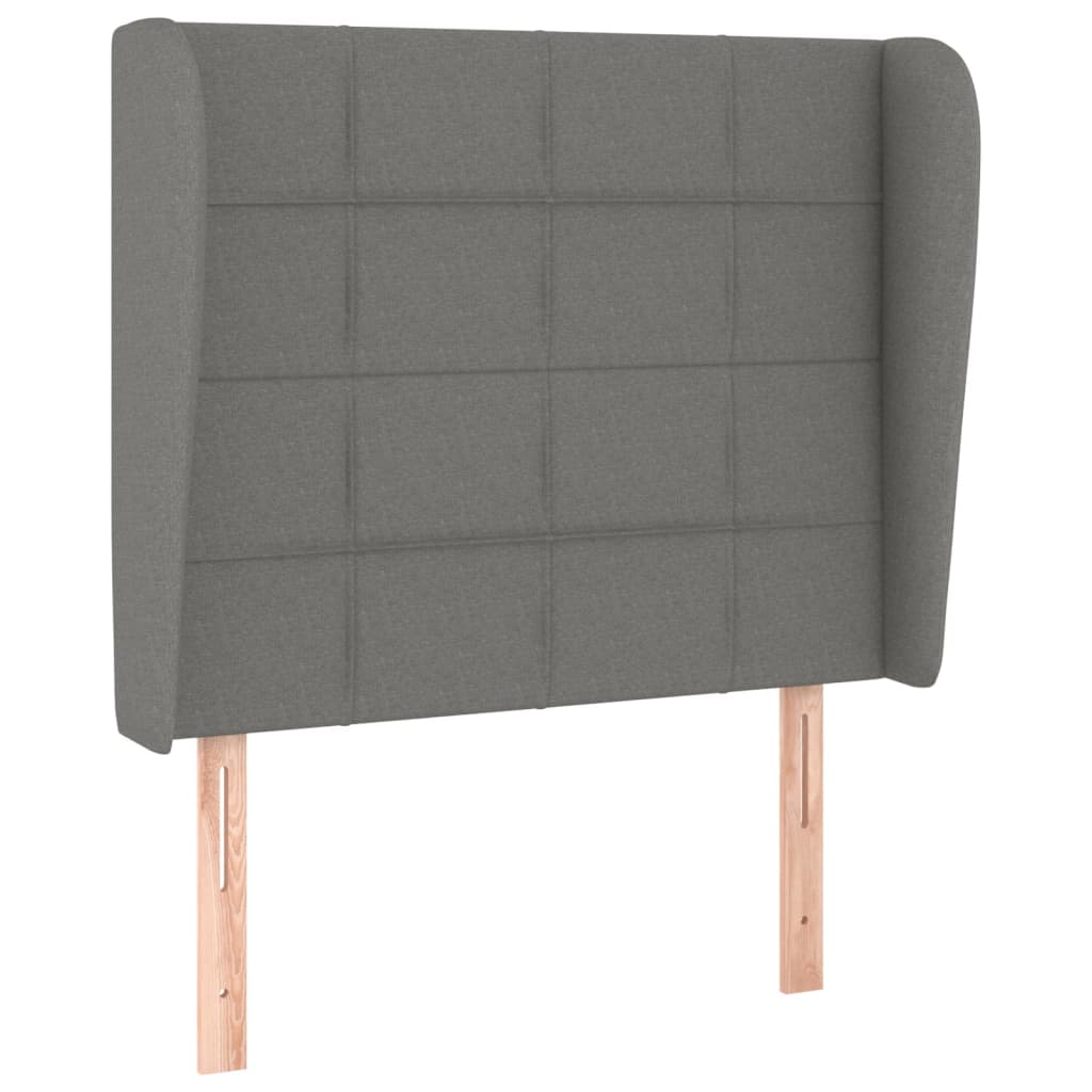 vidaXL Cabecero con orejas de tela 83x23x118/128 cm Multicolor