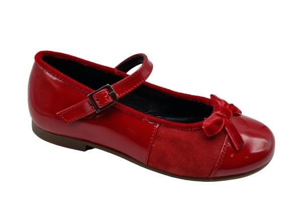 Landos - Merceditas de charol y ante para niñas, calzado formal elegante y cómodo ideal para ocasiones especiales, fiestas y eventos infantiles