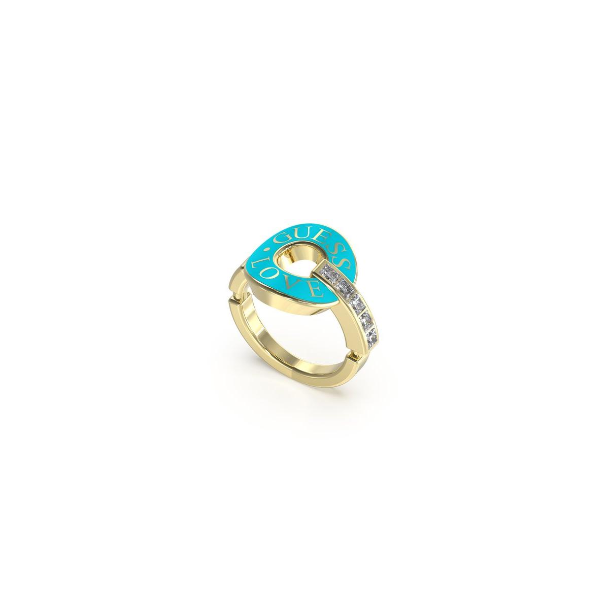 Guess Anillo Mujer Love Guess De Acero Dorado Talla Europea 54 Talla España  Jubr04079jwygtq54