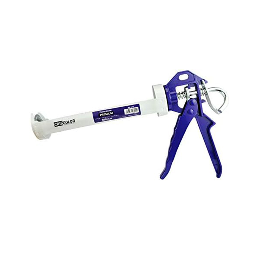 Pistola Profesional para Cartuchos de Silicona de Aluminio – Aplicador Manual con Sistema de Empuje por Fricción – Alta Precisión y Mínimo Esfuerzo – Ideal para Siliconas, Masilla y Selladores de Poliuretano de Alta Viscosidad – Sellado Perfecto en Cualqu