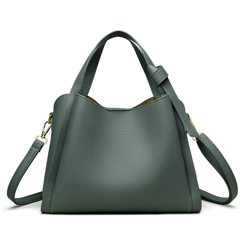 Bolsos de cuero suave para mujer, bolsos de cuero sintético de moda, bolsos de mano con asa superior, estilo casual
