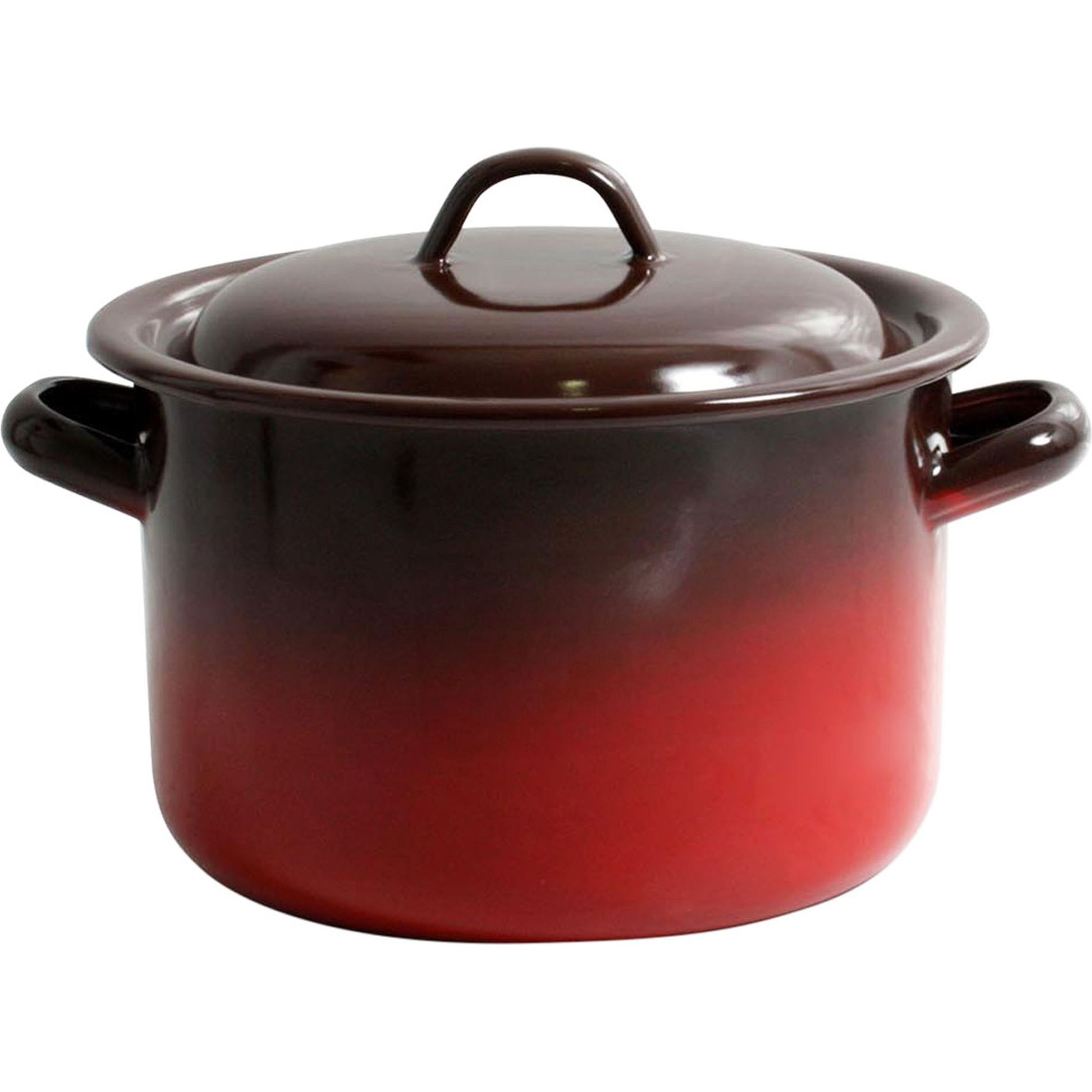 LA ESTRELLA - Olla Recta Acero Esmaltado con Tapa 18cm 2.85L COLECCIÓN FUEGO - Olla Recta de Acero Esmaltado con Tapa - Olla Resistente y Duradera para Cocinar - Olla Versátil para Preparar Diversas Recetas - Olla de Calidad para Cocina Eficiente