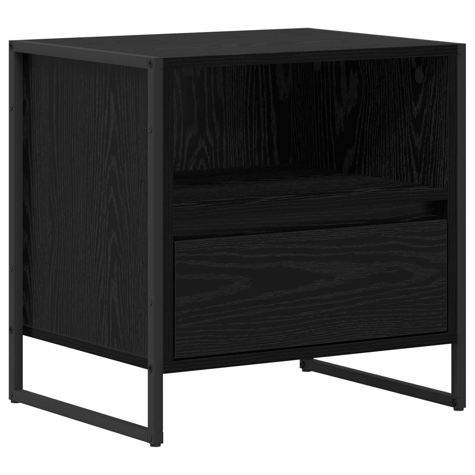 vidaXL Mesa de Noche 50 x 39,5 x 50 cm Madera de ingeniería Multicolor