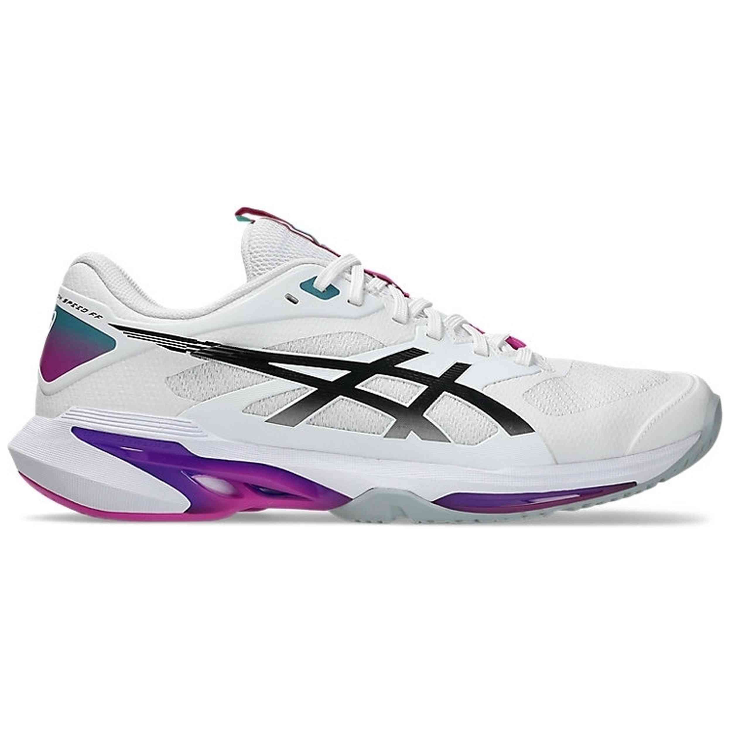 Zapatillas Solution Speed Ff 4 Asics en color Blanco Lila