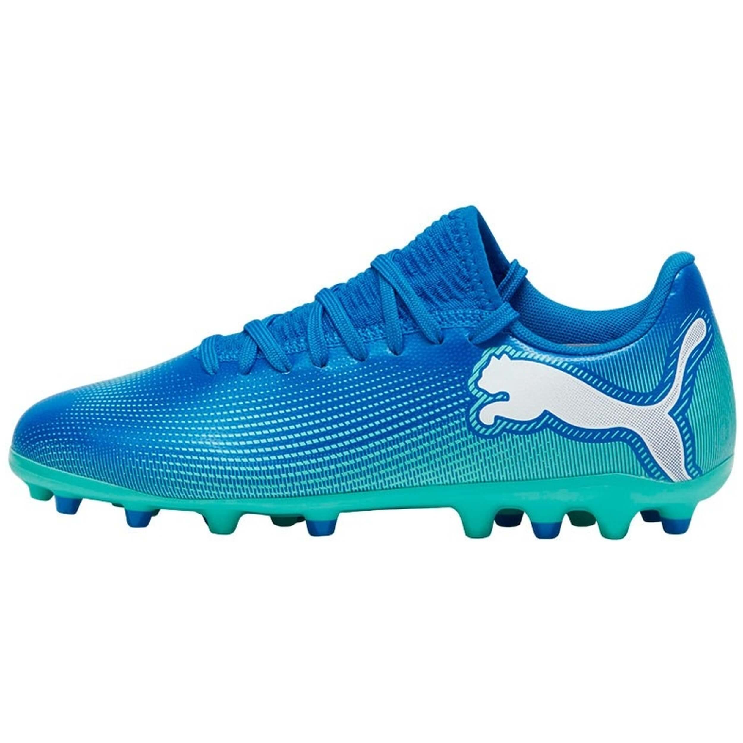 Botas de Futbol Puma Future 7 Play Mg para niños en color azul