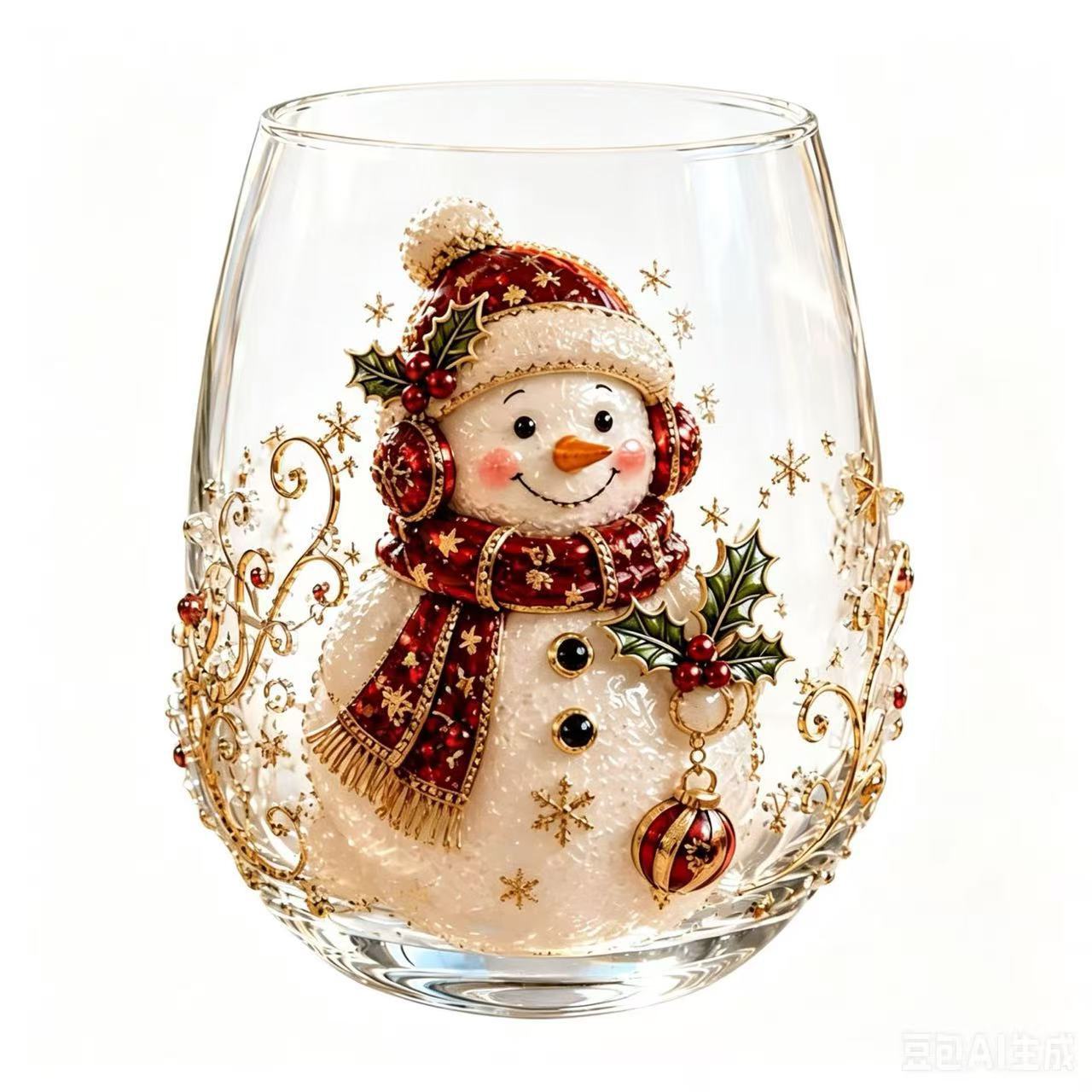 Nuevo vaso de vidrio, vaso artístico de vidrio con forma de ramo de flores, vaso de whisky