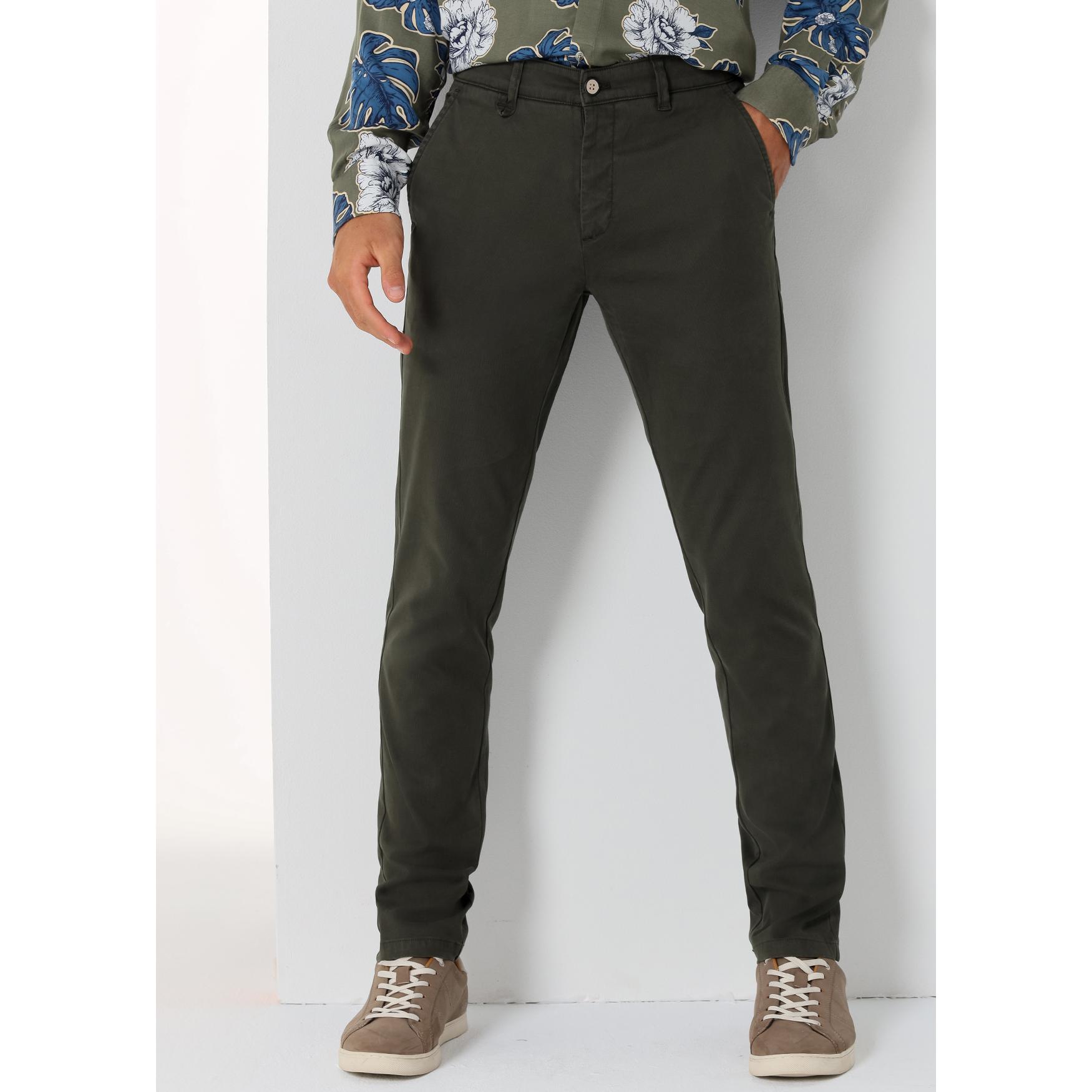 BENDORFF - Pantalon Chino canutillo Slim - Tiro Medio -Tallaje en Pulgadas- Tallaje en Pulgadas