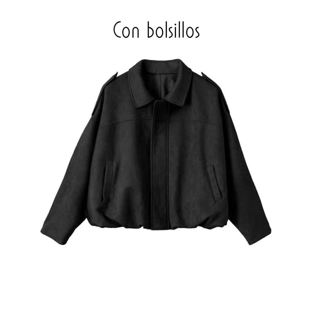 Chaqueta bomber de primavera para mujer, estilo informal, holgada, de manga larga, estilo urbano a la moda