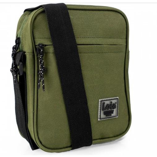 Lois - Bandolera Milo para hombre y mujer de poliéster ligero y resistente, con múltiples bolsillos y bandolera ajustable, diseño español, medidas 15,5x19,5x6,5 cm