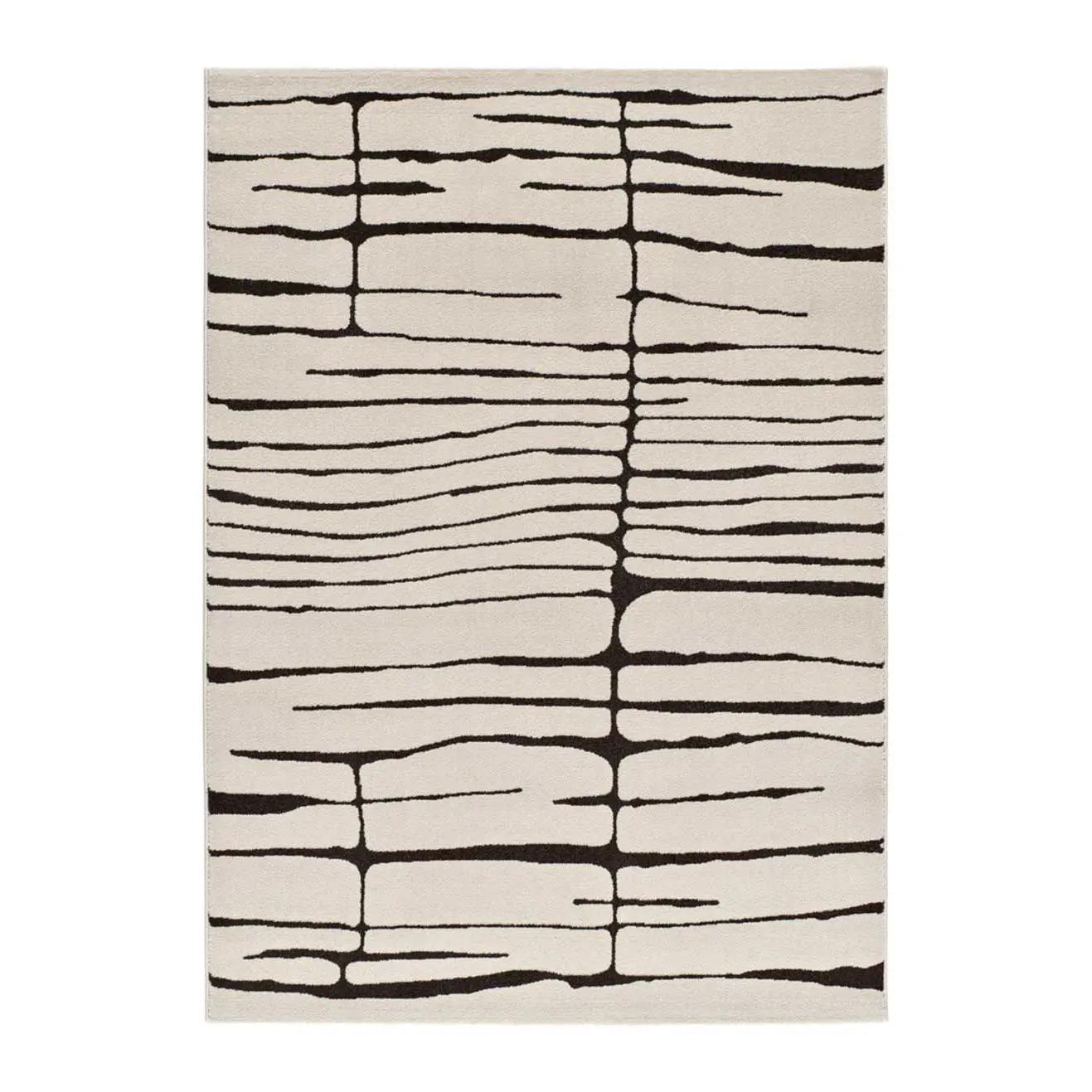 ATTICGO Alfombra interior de estilo moderno en blanco - RETRO 13019 | 80x150, 133x190, 160x230, 200x290 cm