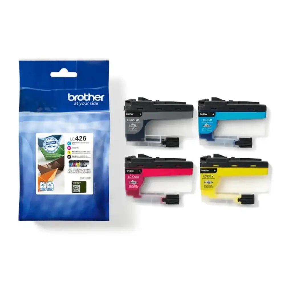 Brother - Cartucho multipack LC426VAL de tinta negro, cian, magenta y amarillo para impresora MFCJ4340DW, MFCJ4540DW, MFCJ4540DWXL