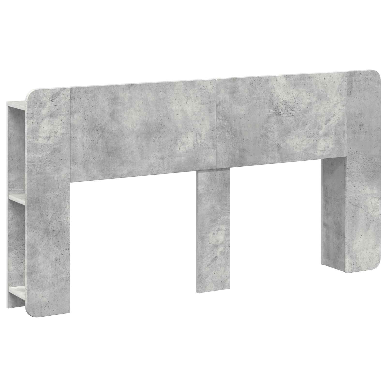 vidaXL Cabecero con armario con almacenamiento Madera de Ingeniería 154 x 18.5 x 80 cm Multicolor