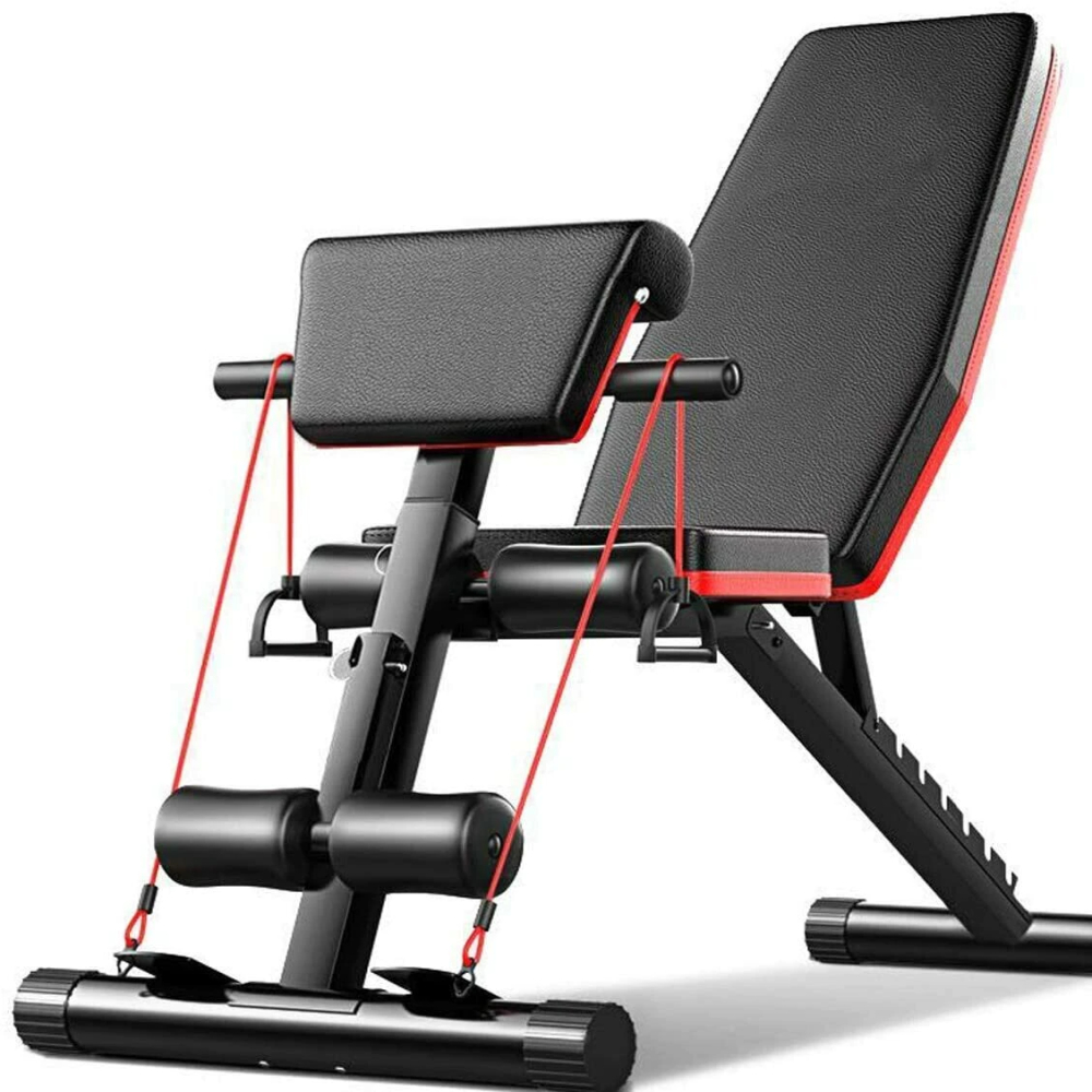 Ozio Fitness Banco Musculación Multifuncional Fitness 6 Posiciones Carga Máxima 150 kg