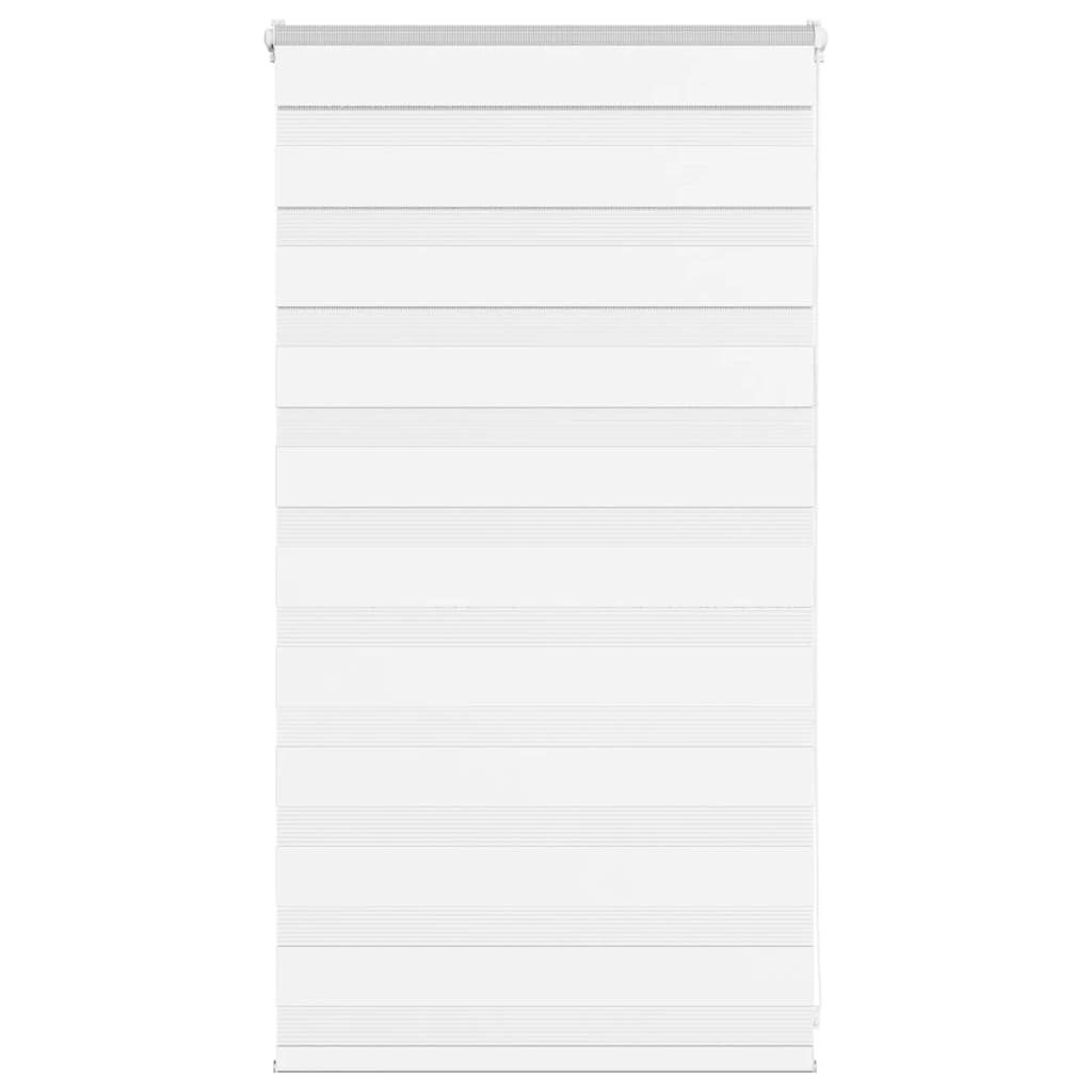 vidaXL Estor cebra blanco 70x100 cm tejido ancho 65,9 cm poliéster