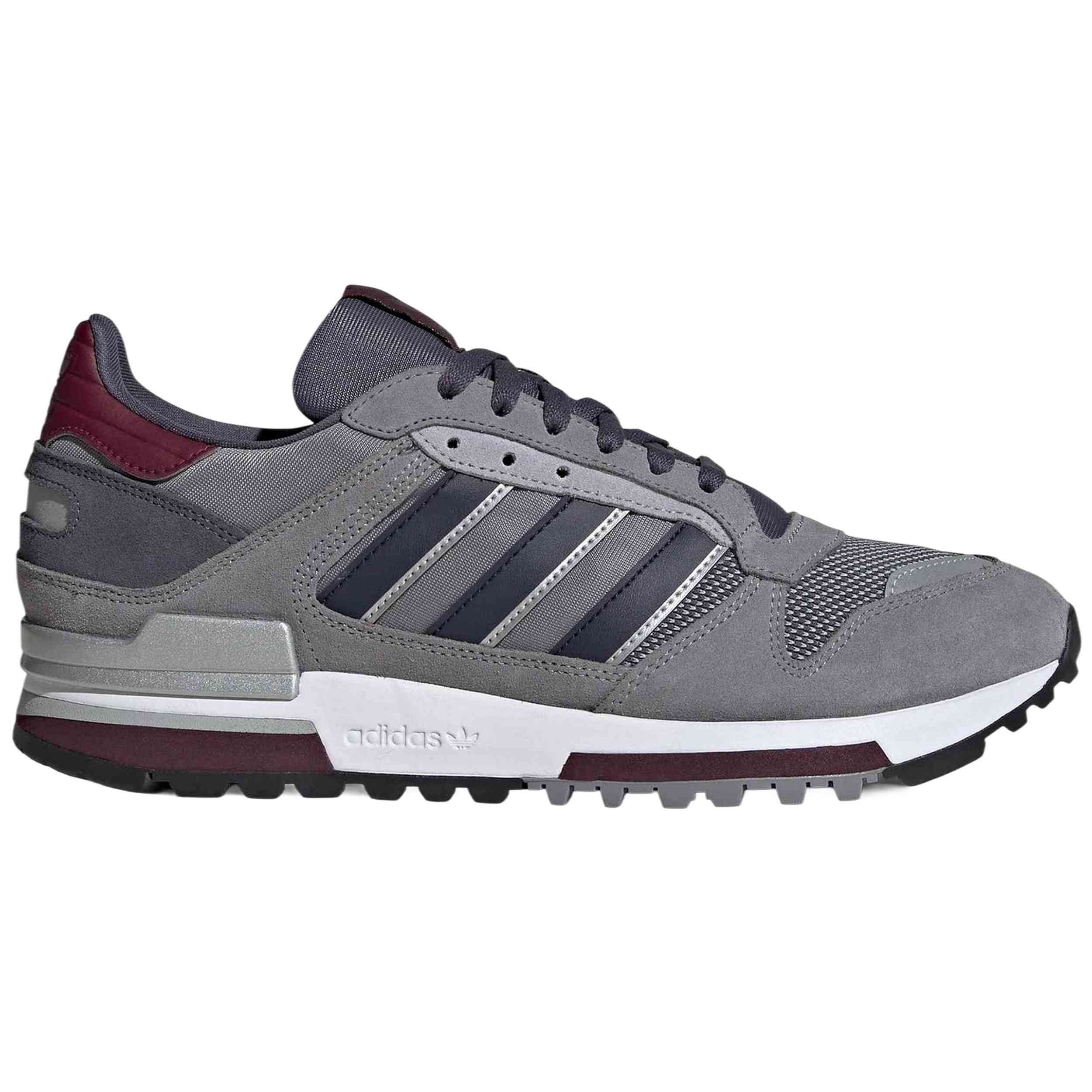 Zapatillas Adidas modelo ZX 600 "Grey / Legend Ink / Maroon" para hombre y mujer en color Gris