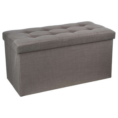 Factory Cuadros Baúl Plegable Doble LYSANDRE Gris - Medidas 76x38x38cm