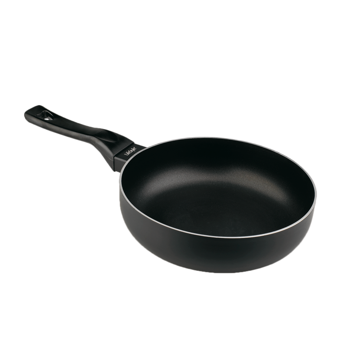 Lifestyle Sartén Antiadherente de Aluminio Luxe  Apta para Inducción y Todo Tipo de Cocinas  Mango con Tacto Silicona  Libre de PFOA  Resistente y Duradera, "Nunca se afloja