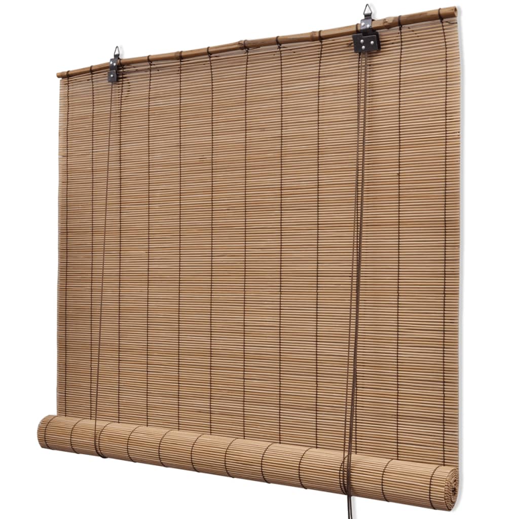 vidaXL Estor Enrollable Ventana de Bambú 80x160cm Persiana Venecianas Color Beige, Marrón, y mas