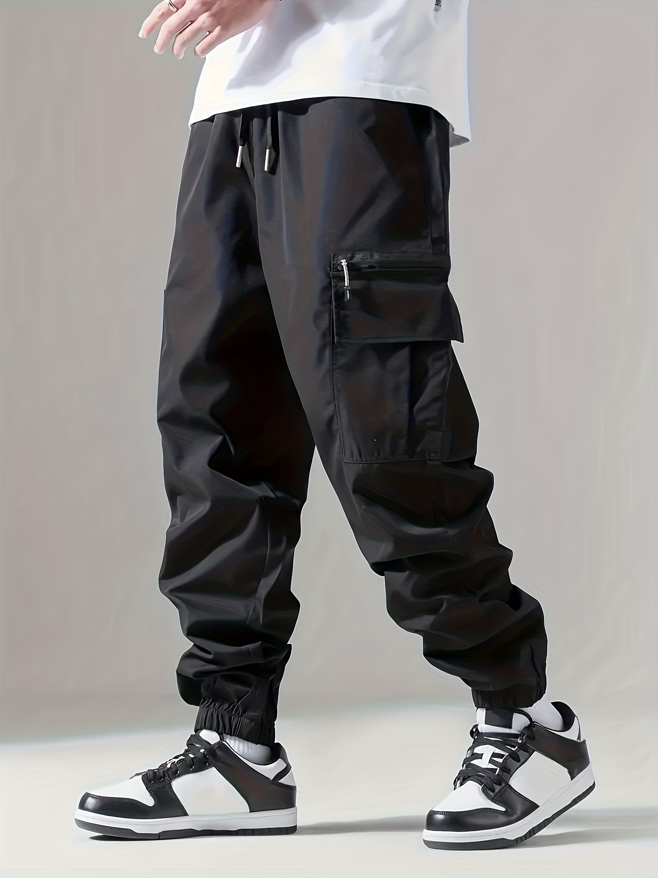 TK Pantalones De Cargo Para Hombre Pantalones Delgados Y Transpirables Para Exterior Casual Adecuados Para Correr Y Ciclismo Con Múltiples Bolsillos Estilo Safari