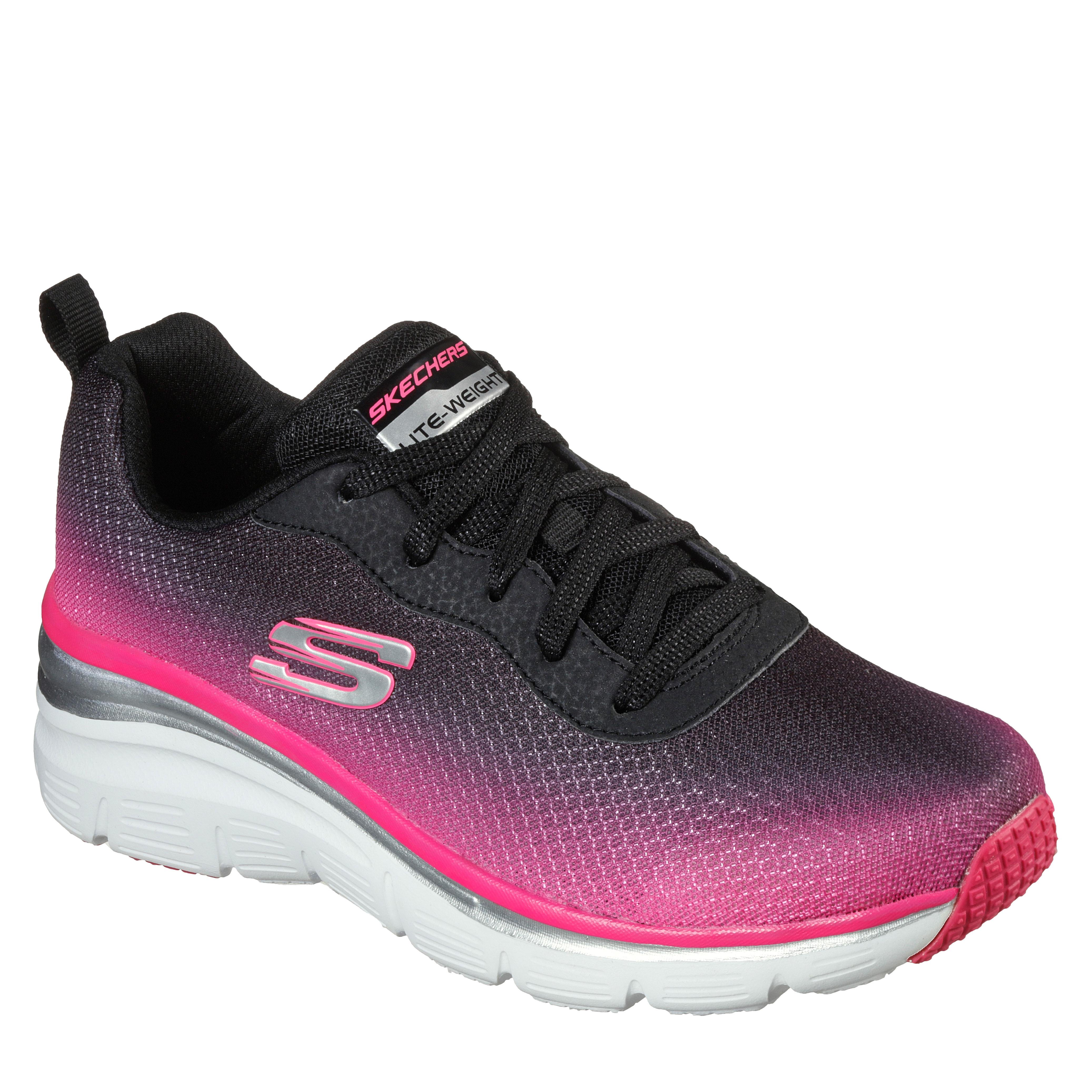 Skechers. Zapatillas Negro 12717-BKHP.