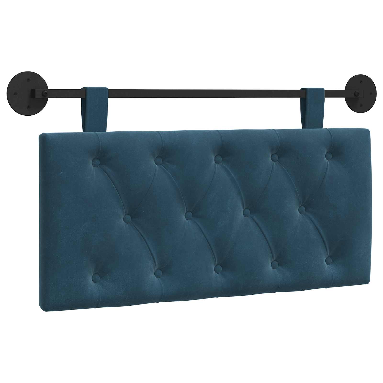 vidaXL Cabecero colgante Terciopelo 90 x 55 x 7 cm Multicolor