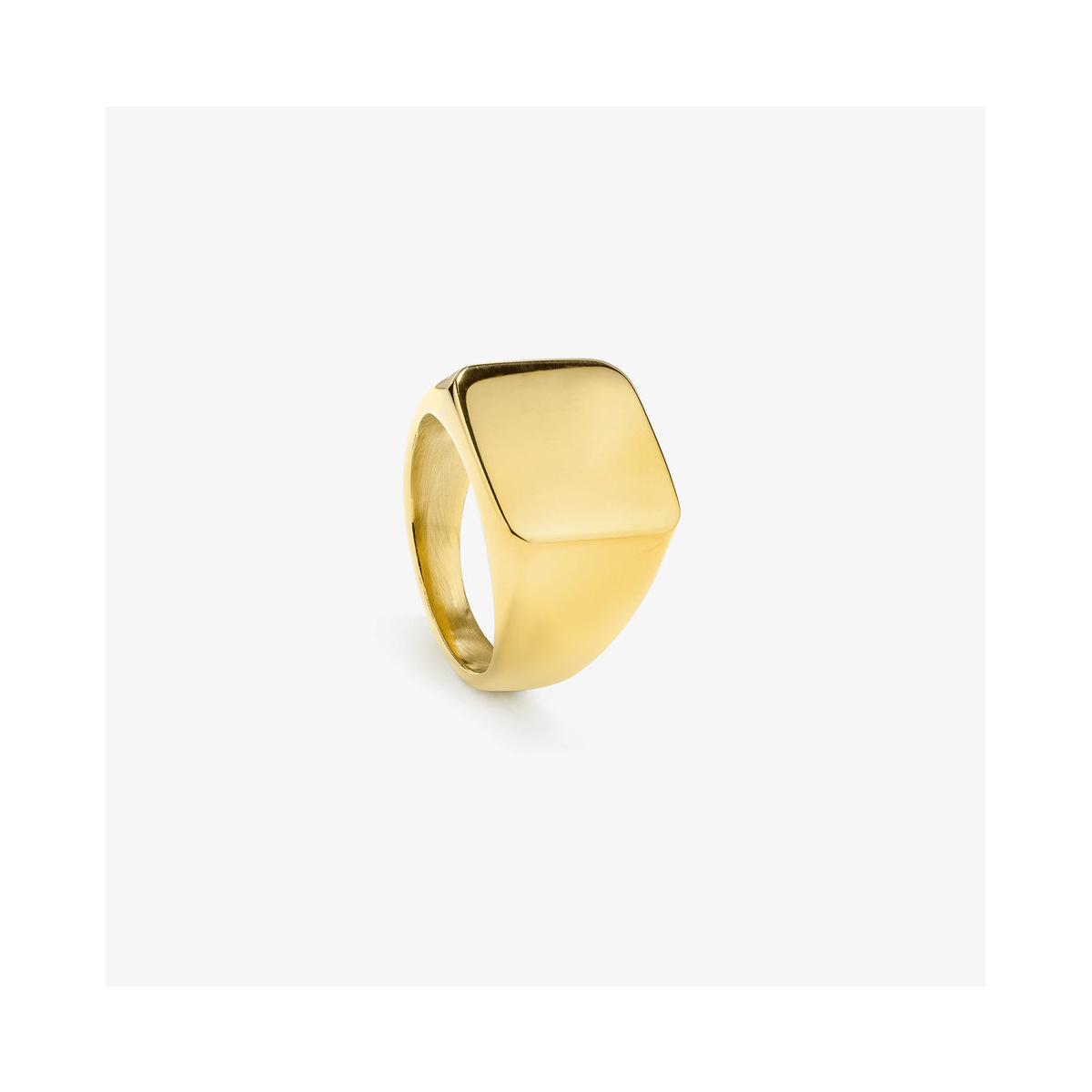 Radiant Anillo Hombre Anillo Hombre Sello Ancho Dorado De Acero Dorado Talla Europea 62,00 Talla España 22,00 Rh000027