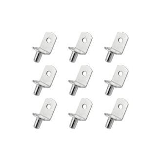 CA Sollbry - 25 clavijas de soporte para estantes de metal, soporte en forma de L para armarios, estanterías de madera o vidrio