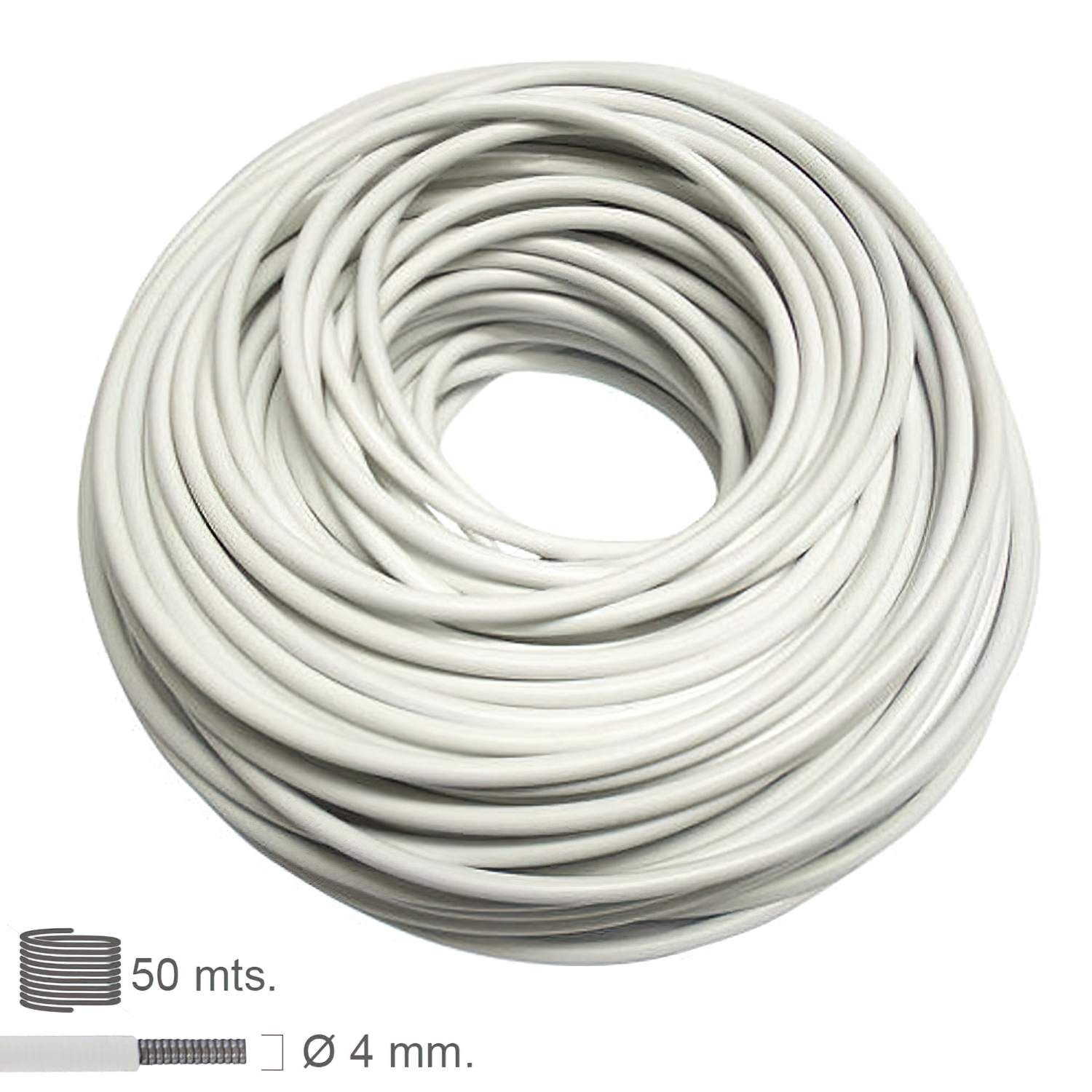 SANCO STORE - ORYX Gusanillo Espiral Visillo Forrado (Rollo 50 metros)