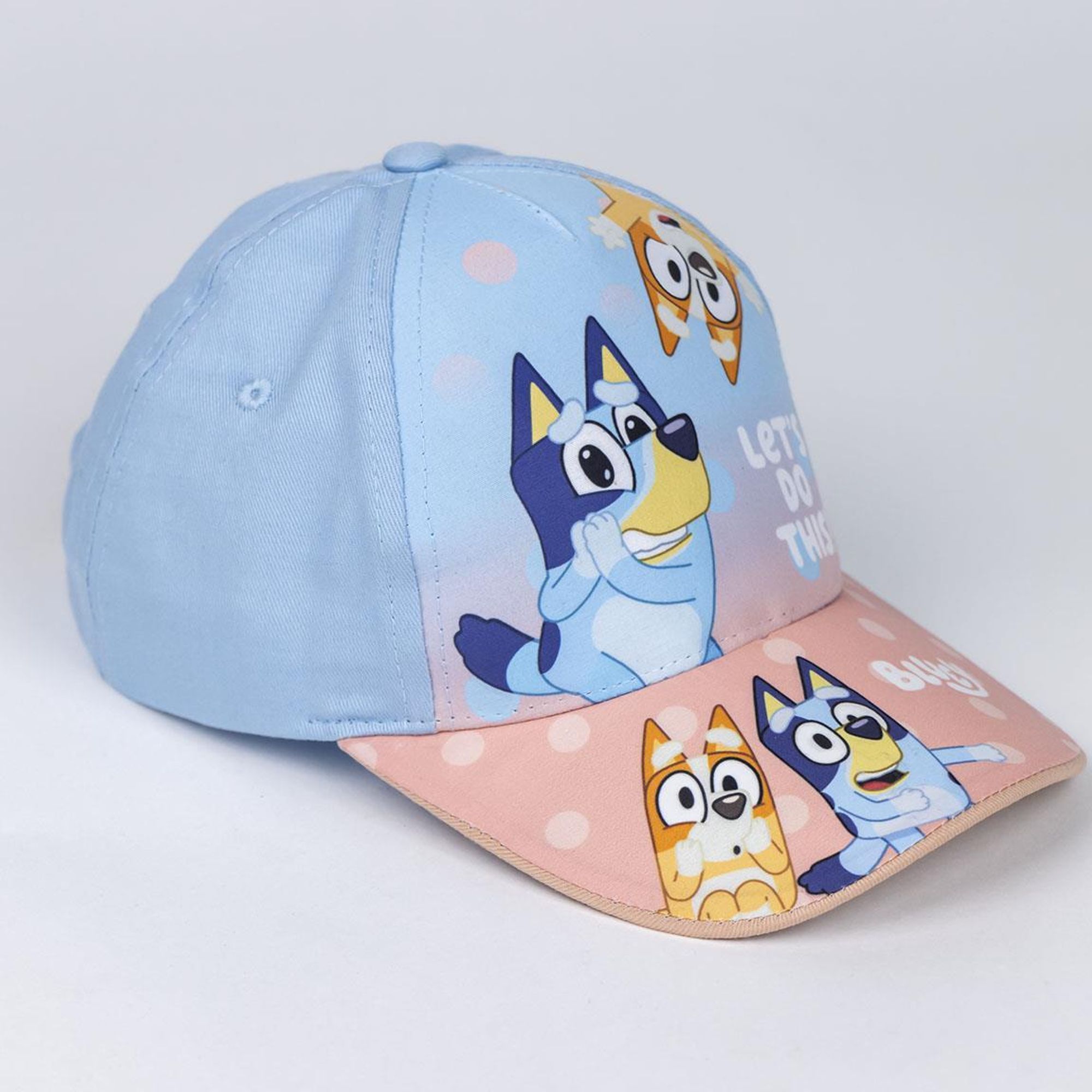 Gorras Infantiles y Sets de Gorra con Gafas de Sol de Bluey, Verano Niño Niña con Protección 100% UV, Visera y Velcro Ajustable, Algodón y Poliéster Transpirable