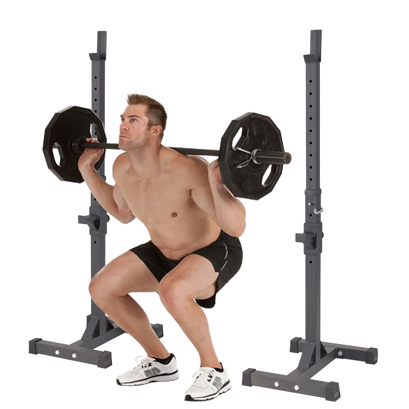 ALLINLIFE RACK AJUSTABLE PARA PESAS, ENTRENAMIENTO SENTADILLA,GANCHO SOPORTE DE DISCO, ENVIO GRATIS,ENTREGA 3 DIAS A ESPANÑA.