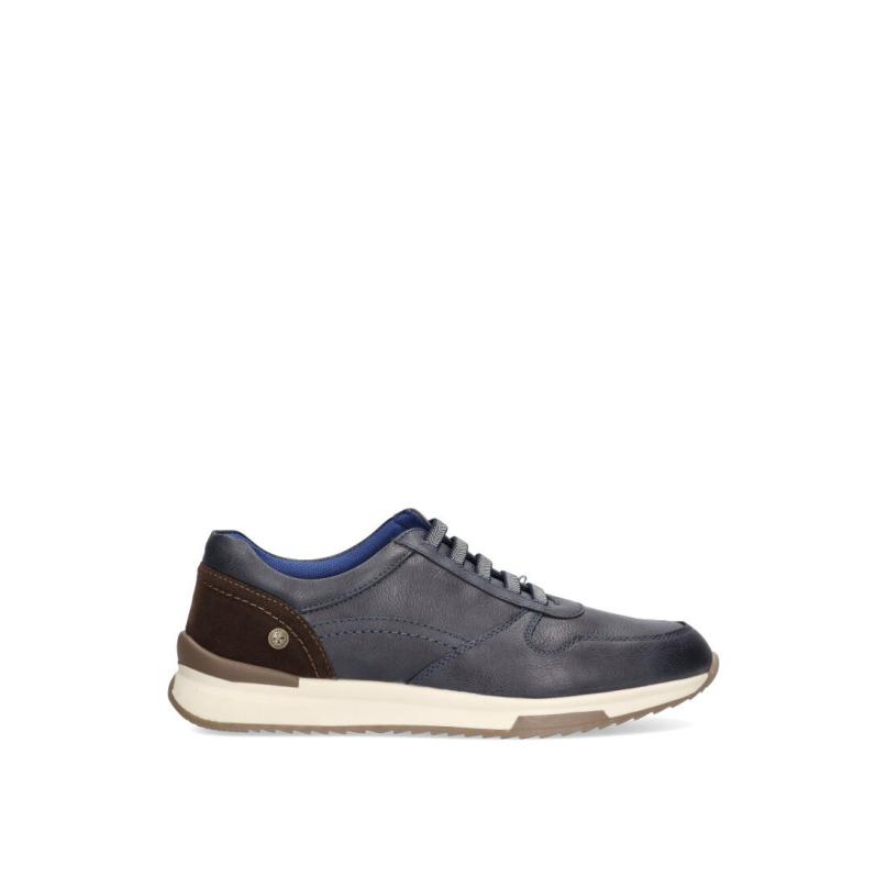 Zapatillas Casual Xti - Hombre - Suela Plana - Modelo 142508 - Color Marino