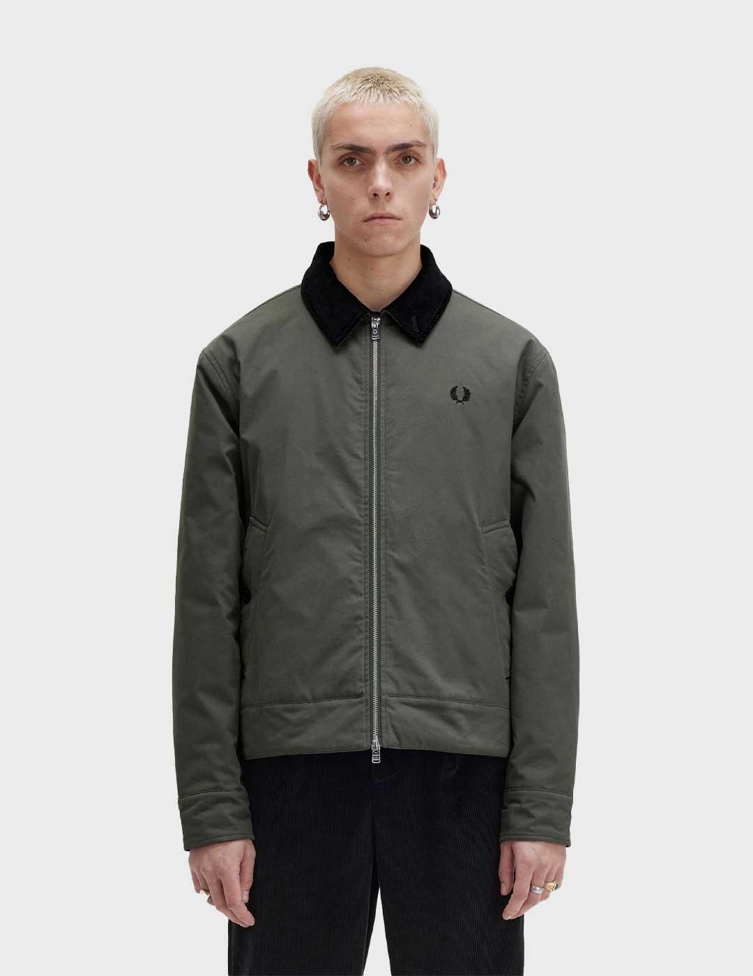 Fred Perry The Caban chaqueta verde para hombre