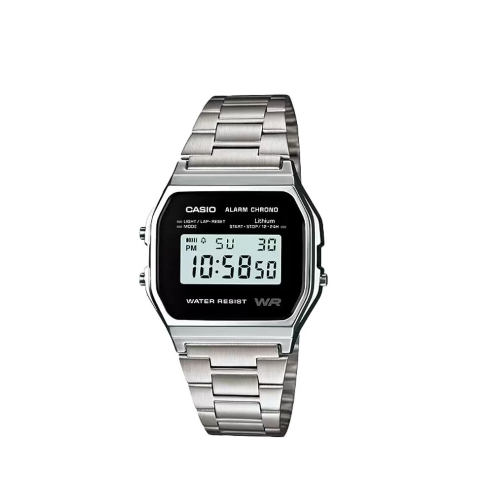 Reloj Plateado Casio Iconic Wrist Watch Digital