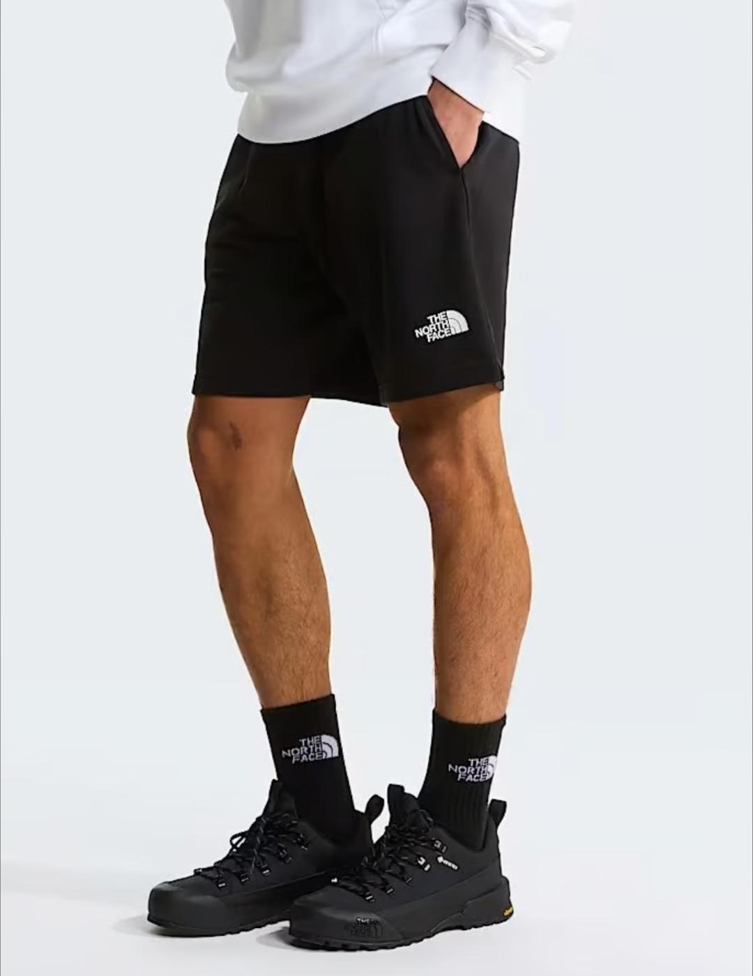 NORTH FACE SHORT NEGROS ALGODÓN