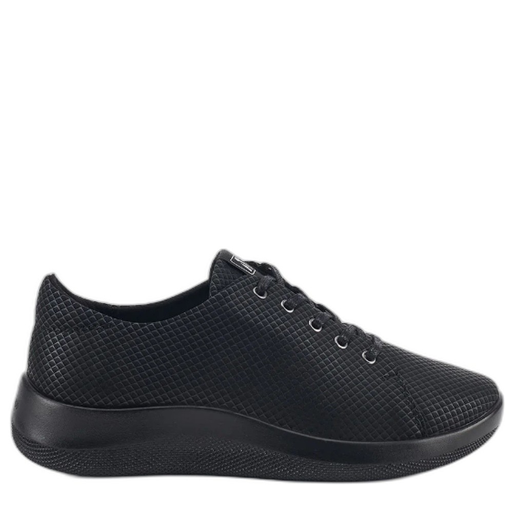 Cómoda  DAINTREE LICRA NEGRO: blucher vegano para mujer, licra transpirable que minimiza rozaduras, suela PU inyectado ligera y doble arco para más confort. ¡Cómpralas! Altura Tacón bajo (3-5 cm) Referencia