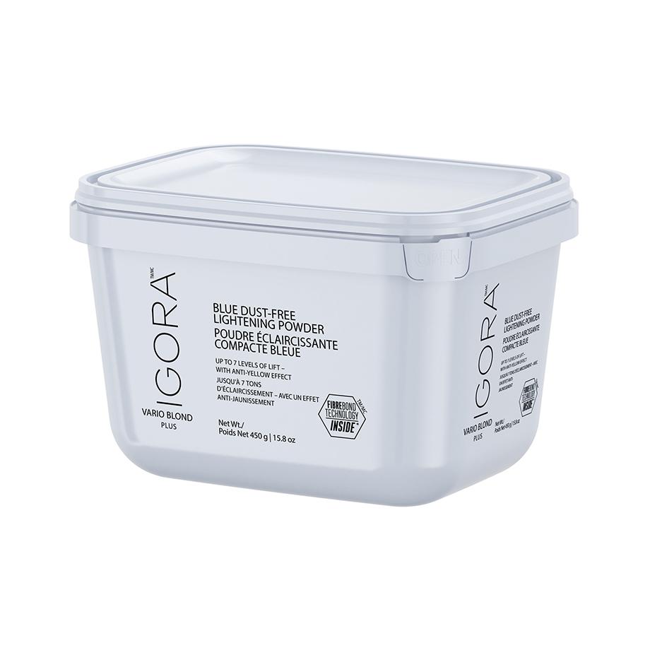 Decoloración en Polvo SCHWARZKOPF PROFESSIONAL IGORA VARIO BLOND PLUS para Rubios Perfectos, Aclara hasta 7 Tonos, 450 g con Tecnología Fibre Bond
