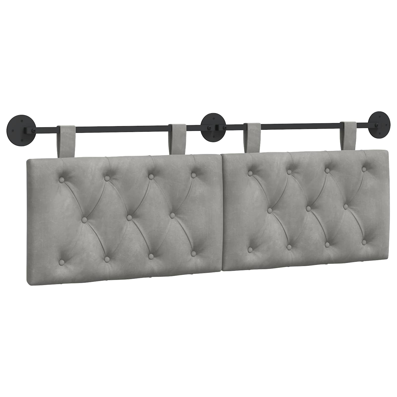 vidaXL Cabecero colgante Terciopelo 150 x 55 x 7 cm Multicolor